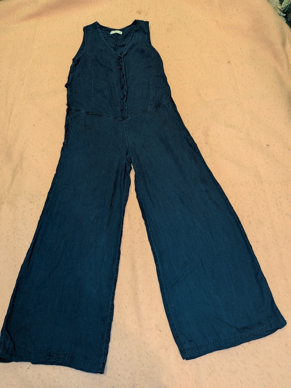 MNG Wide Leg Jumpsuit in Blue